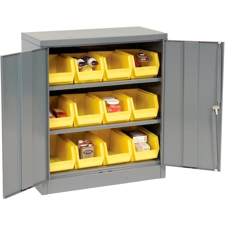 Global Industrial Industrial Storage Cabinet, 42 in H, 36 in W, Gray 500434